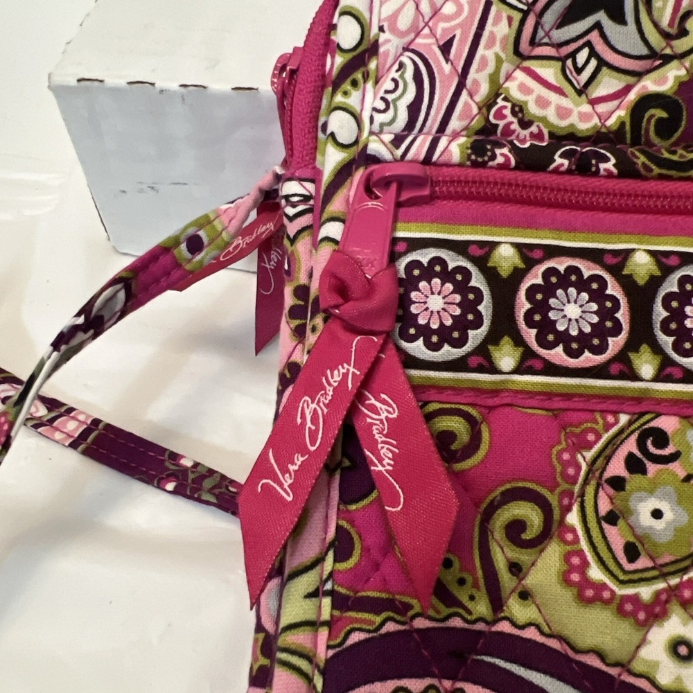 Vera Bradley Very Berry Paisley mini crossbody hipster bag 6.5 X 8.5 Floral NWOT - Picture 6 of 6